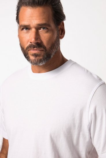 JP1880 702558 T-Shirt mit Rundhals Weiß - Herren-T-Shirts - Herren-T-Shirts in großen Größen