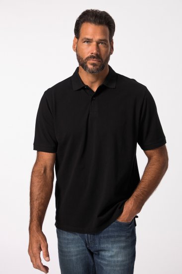 JP1880 702560 Poloshirt aus Baumwoll-Piqué Schwarz - Polo-shirts für herren - Polo-Shirts für Herren in großen Größen