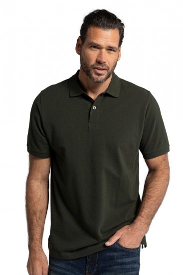 JP1880 702560 Poloshirt Dunkeloliv - Polo-shirts für herren - Polo-Shirts für Herren in großen Größen