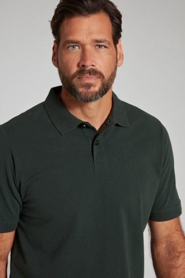 JP1880 702560 Poloshirt Dunkelgrün - Polo-shirts für herren - Polo-Shirts für Herren in großen Größen