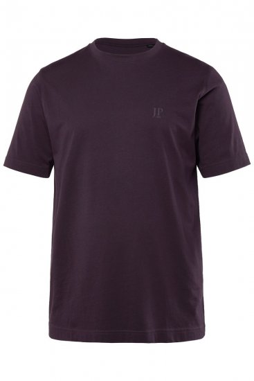 JP1880 702637 T-Shirt mit Rundhals Doppelpack Dunkellila/Schwarz - Herren-T-Shirts - Herren-T-Shirts in großen Größen