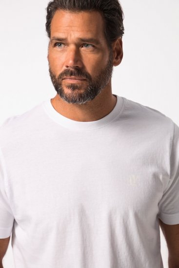 JP1880 702637 T-Shirt mit Rundhals Doppelpack Weiß - Herren-T-Shirts - Herren-T-Shirts in großen Größen
