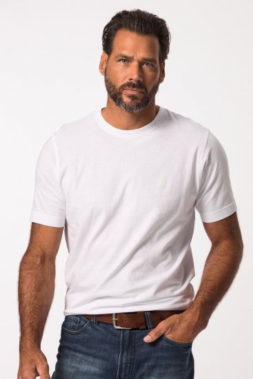 JP1880 702637 T-Shirt mit Rundhals Doppelpack Weiß - Herren-T-Shirts - Herren-T-Shirts in großen Größen