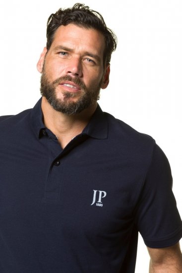 JP1880 704317 Poloshirt Doppelpack Schwarz/Dunkelblau - Polo-shirts für herren - Polo-Shirts für Herren in großen Größen
