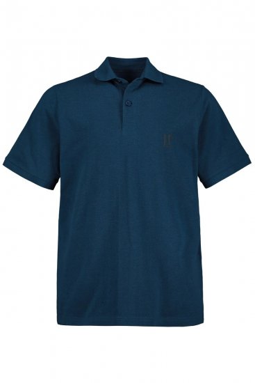 JP1880 704317 Poloshirt Doppelpack Mittelblau - Polo-shirts für herren - Polo-Shirts für Herren in großen Größen