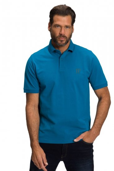 JP1880 704317 Poloshirt Doppelpack Türkisblau/Oliv - Polo-shirts für herren - Polo-Shirts für Herren in großen Größen