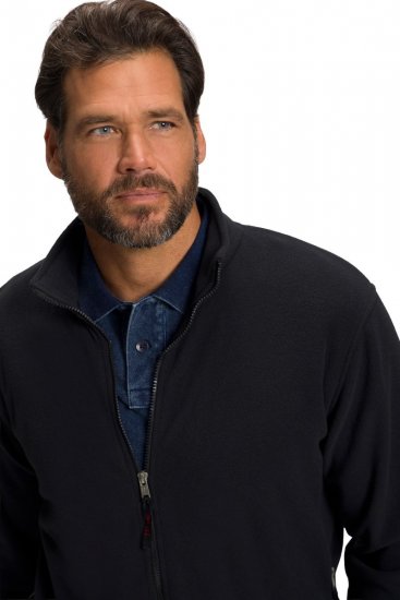 JP1880 705552 Fleecejacke mit Stehkragen Schwarz - Sportbekleidung & outdoor - Herren Outdoor- & Sportmode in 2XL und größer