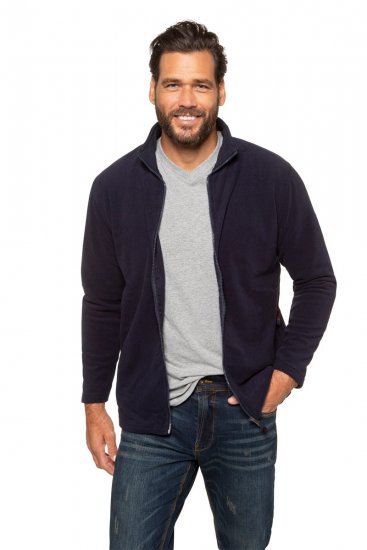 JP1880 705552 Fleecejacke mit Stehkragen Dunkelblau - Sportbekleidung & outdoor - Herren Outdoor- & Sportmode in 2XL und größer