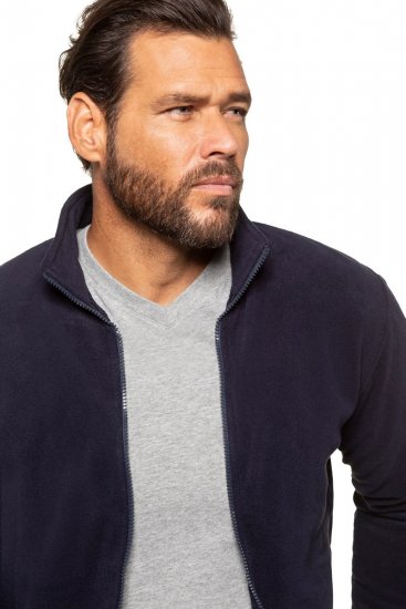 JP1880 705552 Fleecejacke mit Stehkragen Dunkelblau TALL - TALL jacken - Jacken in TALL-Länge
