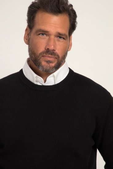 JP1880 Pullover Sweater Black TALL - HERRENBEKLEIDUNG MT-6XLT - Langgrößen für Herren