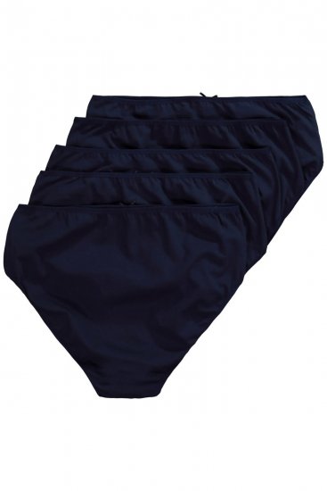 Ulla Popken 710201 Slips 5er-Pack Dunkelblau - Slips - 