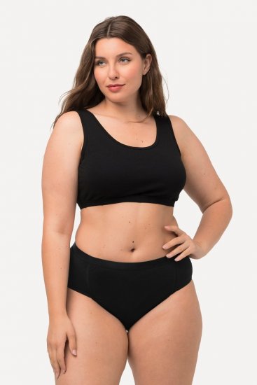 Ulla Popken 711214 Slips 2er-Pack Schwarz - Slips - 