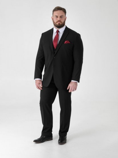 D555 Ted Anzugsakko Schwarz - Herrenanzüge und -blazer - Herrenanzüge und -blazer in großen Größen