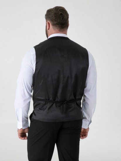 D555 Ted Anzugweste Schwarz - Herrenanzüge und -blazer - Herrenanzüge und -blazer in großen Größen