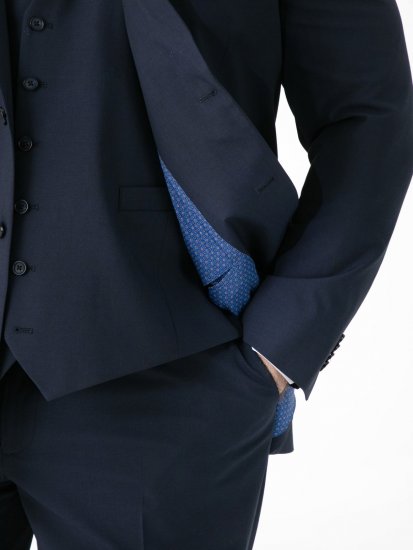 D555 Ted 4 Way Stretch Tailored Suit Jacket Navyblau - Herrenanzüge und -blazer - Herrenanzüge und -blazer in großen Größen