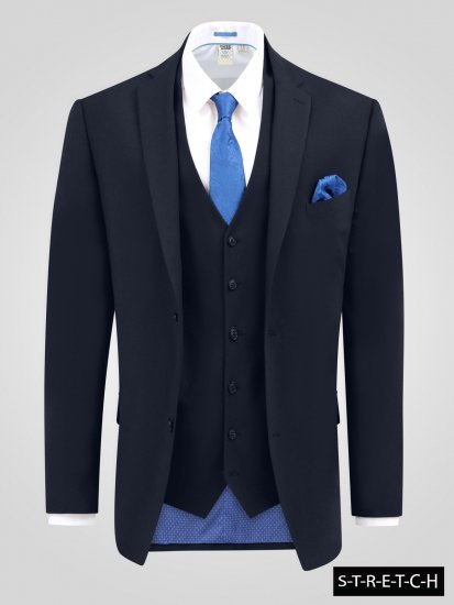D555 Ted Anzugsakko Navyblau - Herrenanzüge und -blazer - Herrenanzüge und -blazer in großen Größen