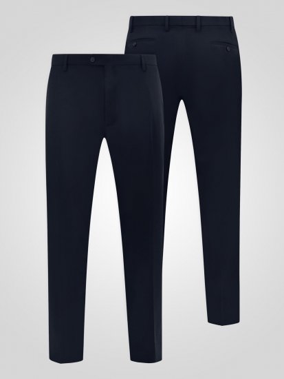 D555 Ted Anzughose Navyblau - Herrenanzüge und -blazer - Herrenanzüge und -blazer in großen Größen