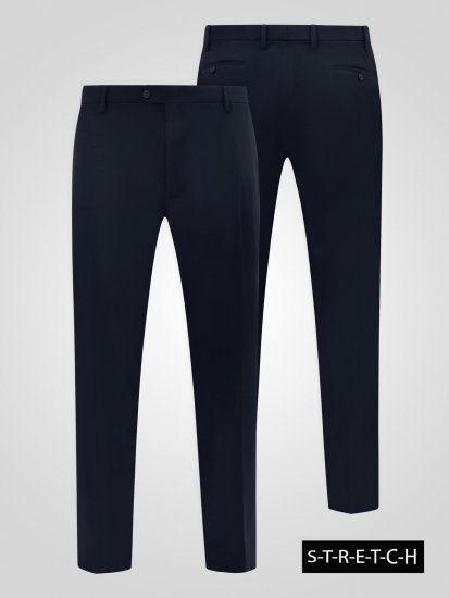 D555 Ted Anzughose Navyblau - Herrenanzüge und -blazer - Herrenanzüge und -blazer in großen Größen