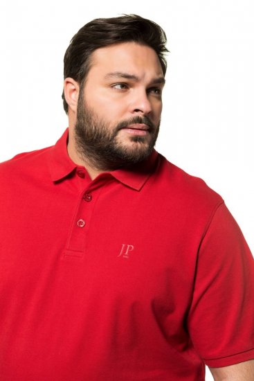 JP1880 712617 Poloshirt mit Bauchfit Chilirot - Polo-shirts für herren - Polo-Shirts für Herren in großen Größen