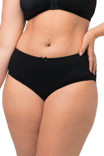 Ulla Popken 712882 Slips 2er-Pack Schwarz - Slips - 