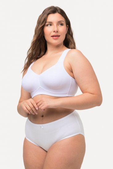 Ulla Popken 712882 Slips 2er-Pack Weiß - Slips - 