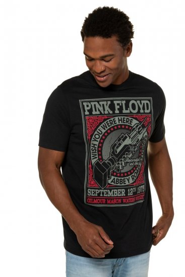 JP1880 Pink Floyd Retro Graphic Comfort Fit Band T-Shirt Black - Herren-T-Shirts - Herren-T-Shirts in großen Größen