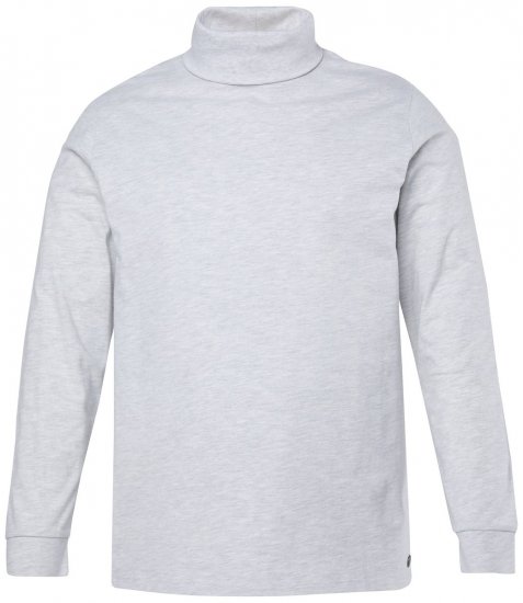 JP1880 723303 Langarmshirt mit Rollkragen Natur meliert TALL - TALL T-shirts - Extra lange T-Shirts Herren