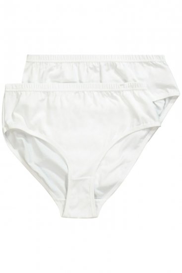 Ulla Popken 723498 Slips 2er-Pack Weiß - Slips - 