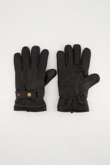 JP1880 Gloves Leather Warm Lining Black - Handschuhe - 