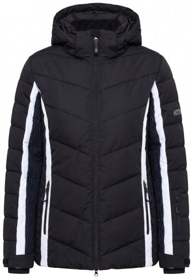 Ulla Popken 725348 Gesteppte Skijacke Schwarz - Skibekleidung - 