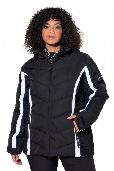 Ulla Popken 725348 Gesteppte Skijacke Schwarz - Skibekleidung - 