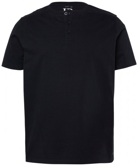 JP1880 726695 Henley-Shirt Schwarz TALL - TALL T-shirts - Extra lange T-Shirts Herren