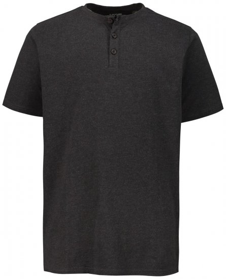 JP1880 726695 Henley-Shirt Dunkelgrau - Herren-T-Shirts - Herren-T-Shirts in großen Größen
