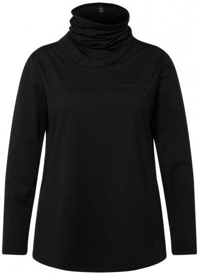 Ulla Popken 751623 Schnelltrocknendes Skishirt Schwarz - Skibekleidung - 