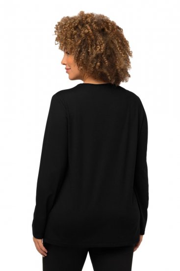 Ulla Popken 751623 Schnelltrocknendes Skishirt Schwarz - Skibekleidung - 