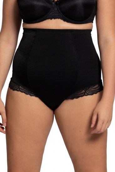 Ulla Popken 781632 Shaping-Slip mit hoher Taille Schwarz - Shapewear - 
