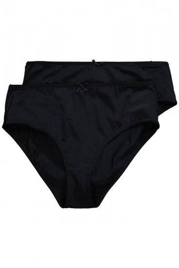 Ulla Popken 781658 Slips 2er-Pack Schwarz - Slips - 