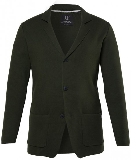 JP1880 Milano Flexnamic Stricksakko Dunkeloliv - Herrenanzüge und -blazer - Herrenanzüge und -blazer in großen Größen
