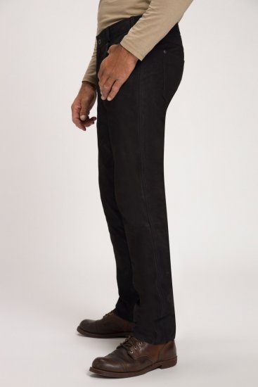 JP1880 Leather Pants Regular Fit Buffalo Nubuck Black - Herren-jeans & -hosen - Herren-Jeans & -Hosen in großen Größen
