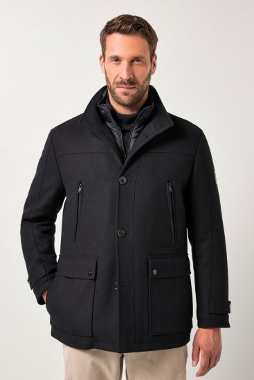 JP1880 Jacket Water-repellent Warm Black - Herren jacken - Herren Jacken in großen Größen