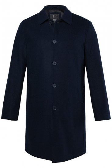 JP1880 795116 Wasserabweisend Wollmantel Marineblau - Herren jacken - Herren Jacken in großen Größen