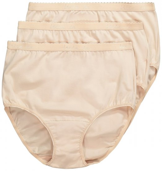 Ulla Popken 795269 Slips mit hoher Taille 3er-Pack Wollweiß - Slips - 