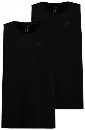 JP1880 796858 Tanktop Doppelpack Schwarz - Herren-T-Shirts - Herren-T-Shirts in großen Größen