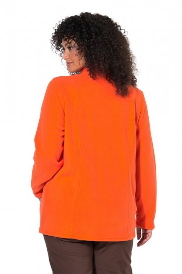 Ulla Popken 796970 Leichte Fleecejacke Orangerot - Fleecekleidung - 