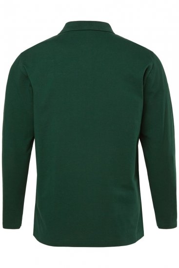 JP1880 Polo Shirt Long Sleeve Pique Dark Green - Polo-shirts für herren - Polo-Shirts für Herren in großen Größen