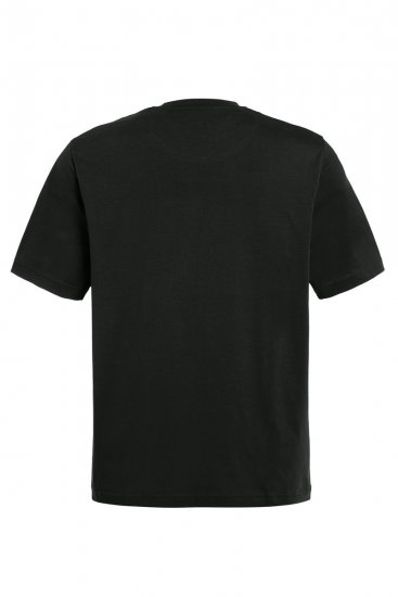 JP1880 799997 T-Shirt mit Brusttasche Schwarz - Herren-T-Shirts - Herren-T-Shirts in großen Größen