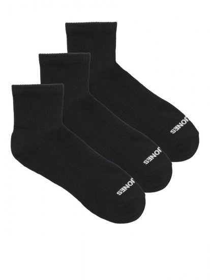 Jack & Jones Luca Tennissocken Schwarz 3er-Pack - Herrenunterwäsche & bademode - Herrenunterwäsche & Bademode in großen Größen