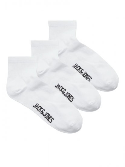 Jack & Jones Leon Tennissocken Weiß 3er-Pack - Herrenunterwäsche & bademode - Herrenunterwäsche & Bademode in großen Größen