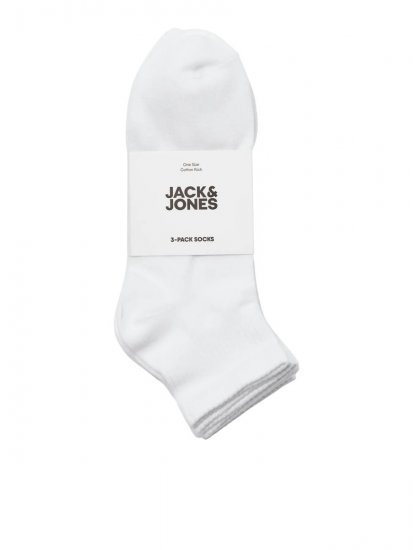 Jack & Jones Leon Tennissocken Weiß 3er-Pack - Herrenunterwäsche & bademode - Herrenunterwäsche & Bademode in großen Größen