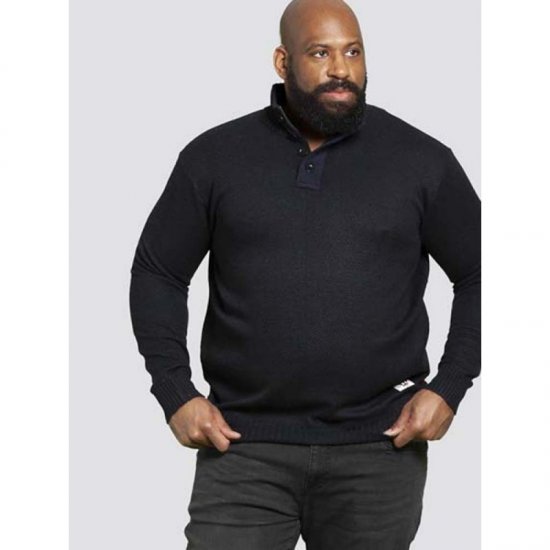 D555 Zane Sweater Navy - Herren-sweater und -hoodies - Herren-Sweater und -Hoodies in großen Größen